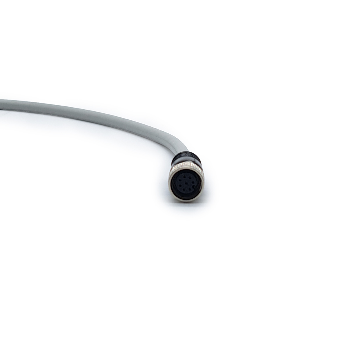 CONNETTORE M12 FEM. DRITTO 8 PIN CAVO PVC GRIGIO 1 METRO